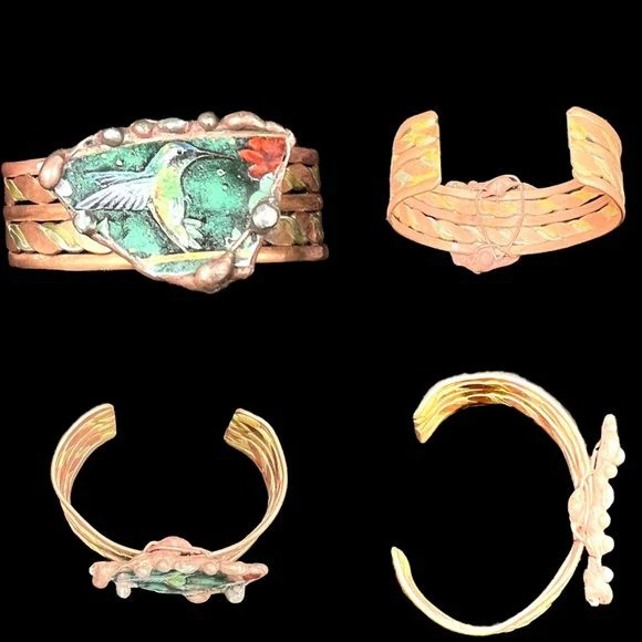 80s Broken China Pendant Necklace Bracelet Handcrafted By Handcrafted - Image 7