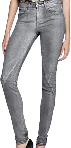 The Skinny' Gunmetal Skinny Jeans Sparkle Women’s Gray Size 25 X 30 by Joe's Jeans