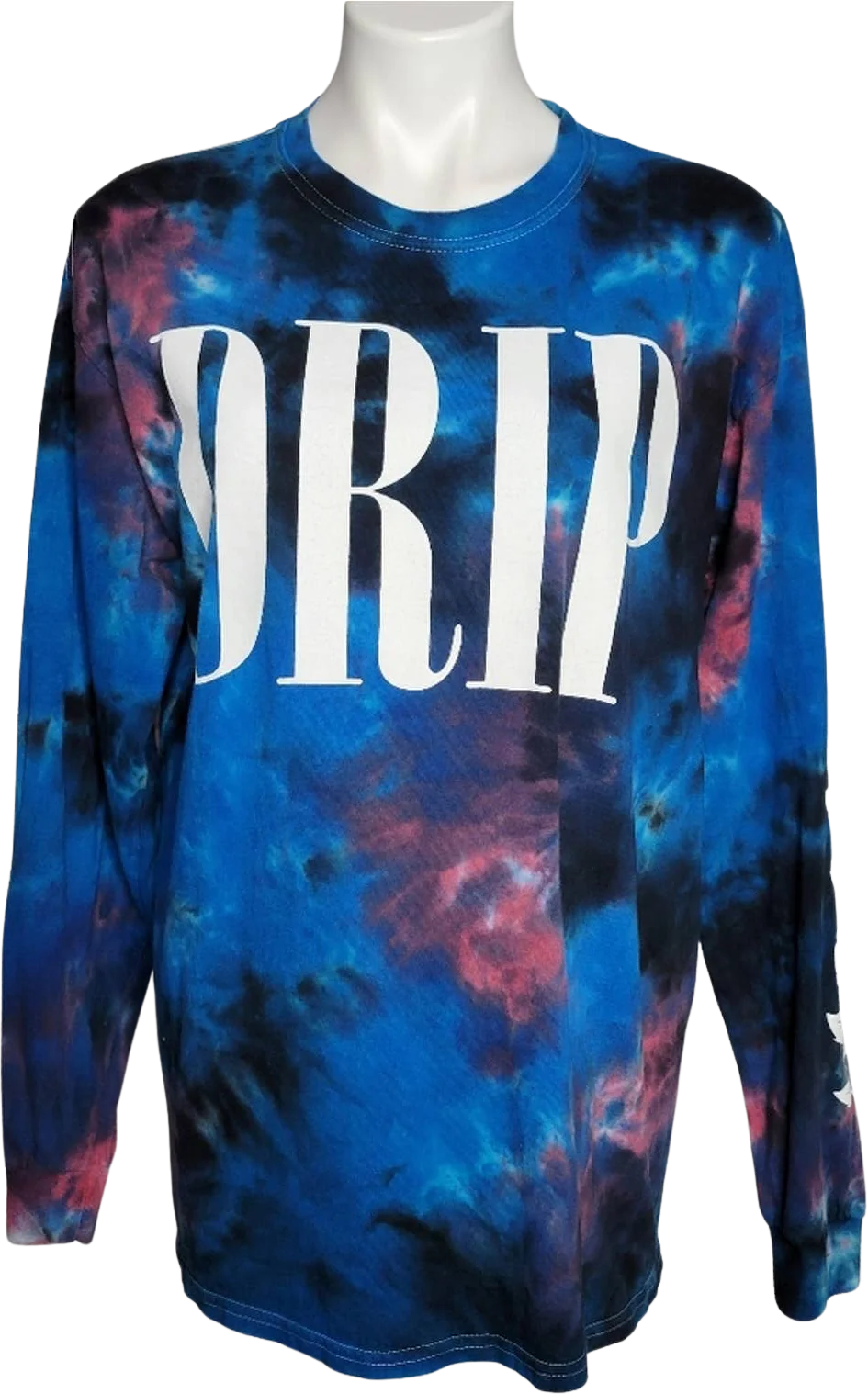 Tie Dye Drip Long Sleeve Tee by Gildan