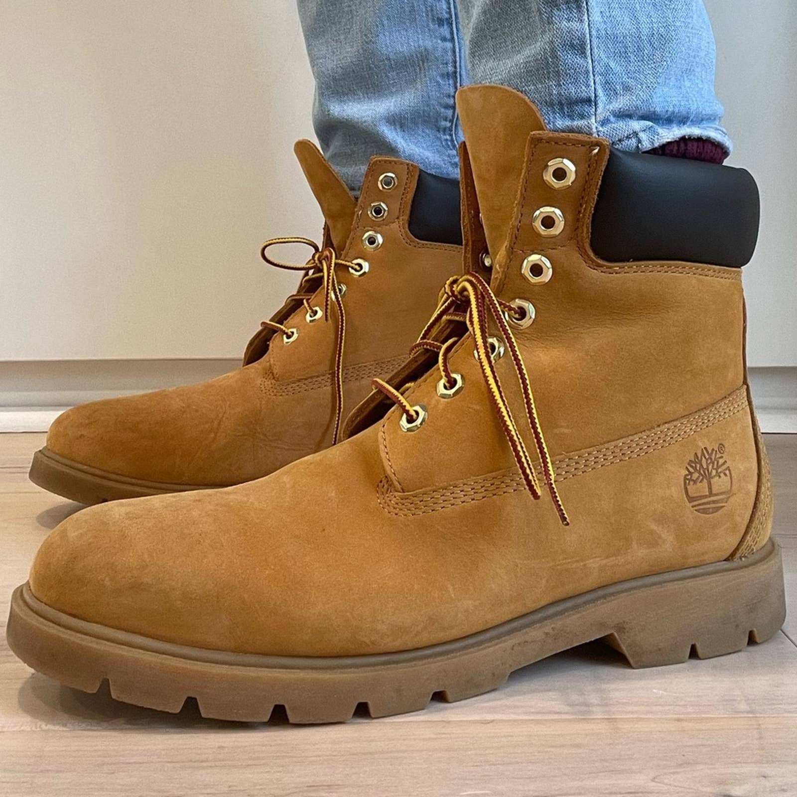 Timberland Wheat Men’s Leather Work Boots Waterproof Ankle Boots by Timberland - Image 7