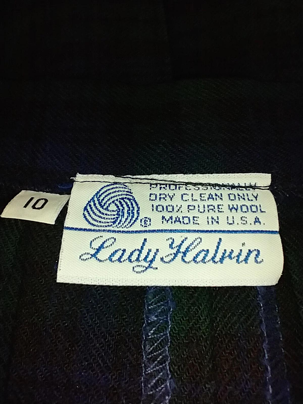 Too Of The Market Plaid Pleated Wool Skirt By Lady Halrin - Image 3