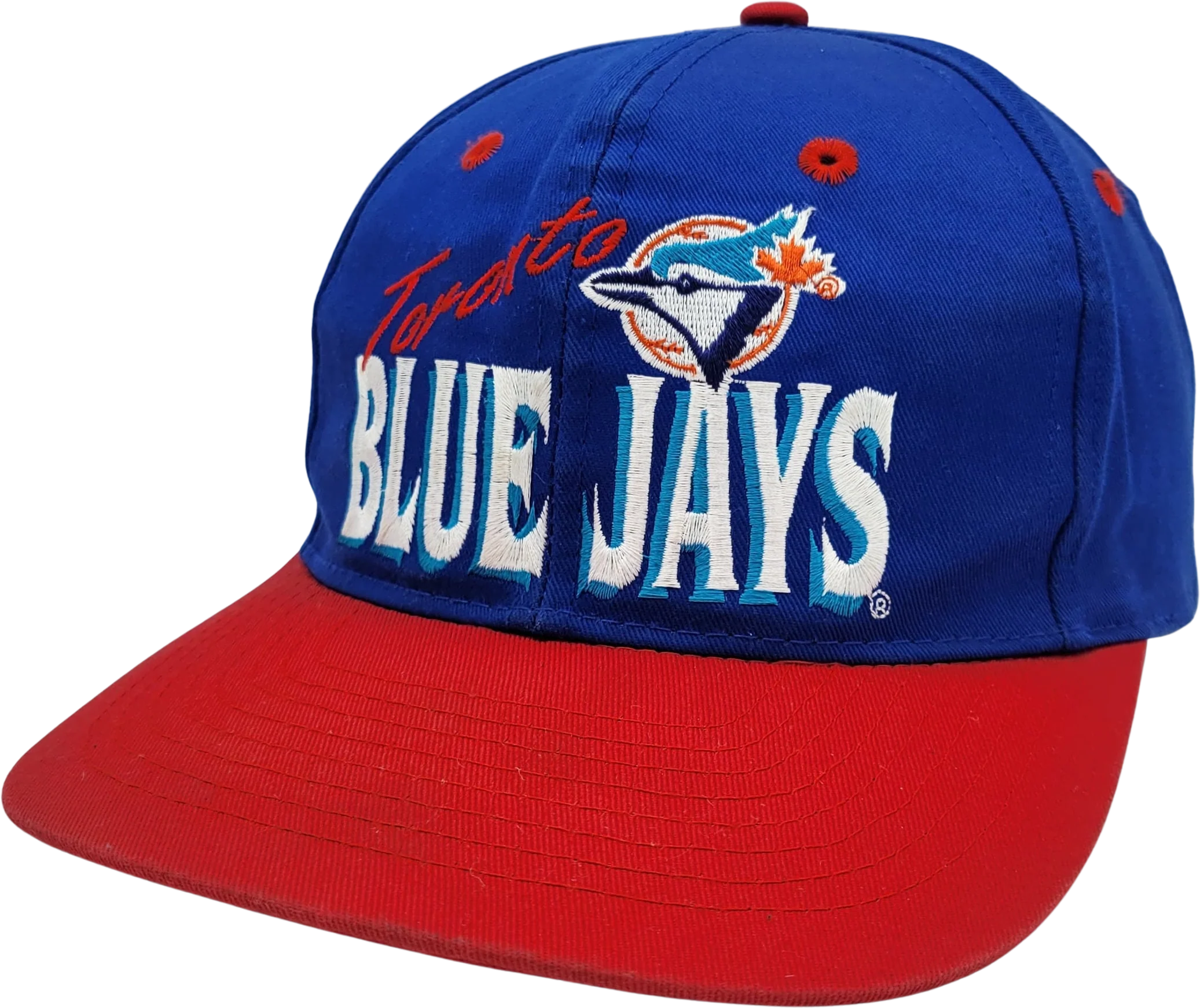 Toronto Blue Jays Vintage 90s Annco Snapback Hat Baseball Blue Red Cap Mlb Genuine Merchandise by Annco