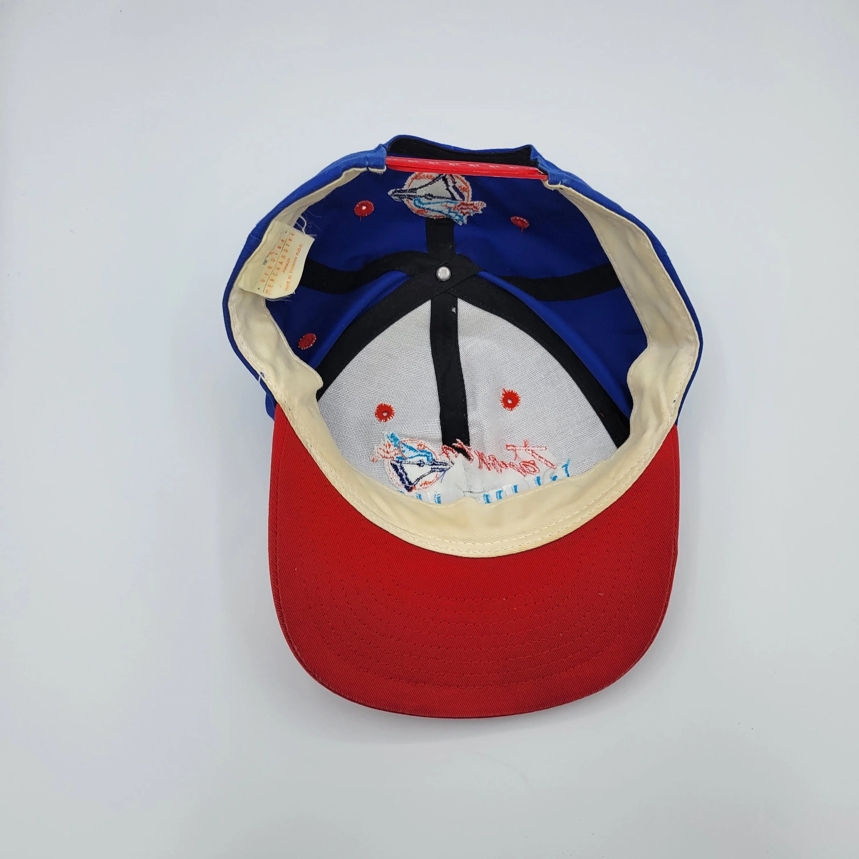 Toronto Blue Jays Vintage 90s Annco Snapback Hat Baseball Blue Red Cap Mlb Genuine Merchandise by Annco - Image 4