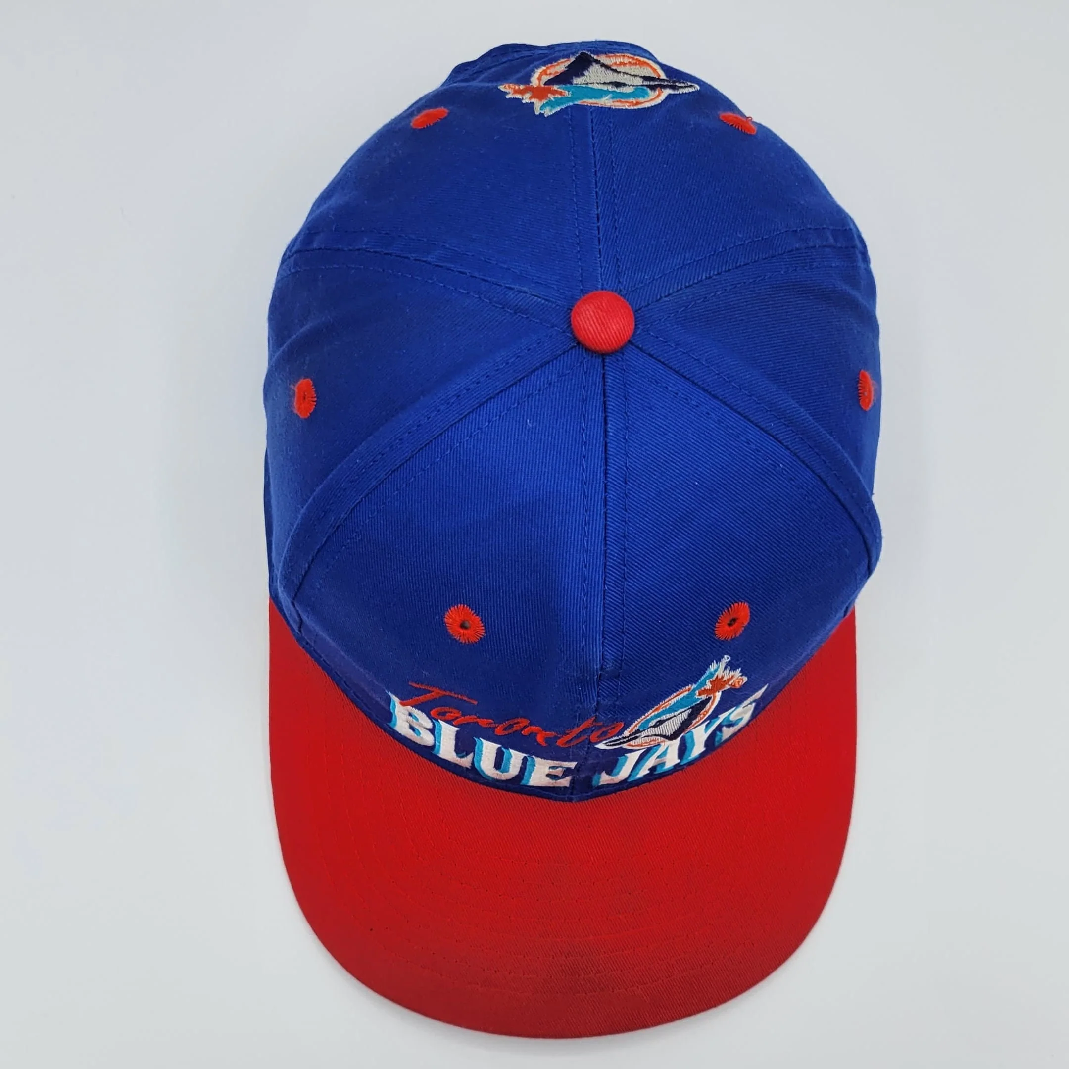 Toronto Blue Jays Vintage 90s Annco Snapback Hat Baseball Blue Red Cap Mlb Genuine Merchandise by Annco - Image 6