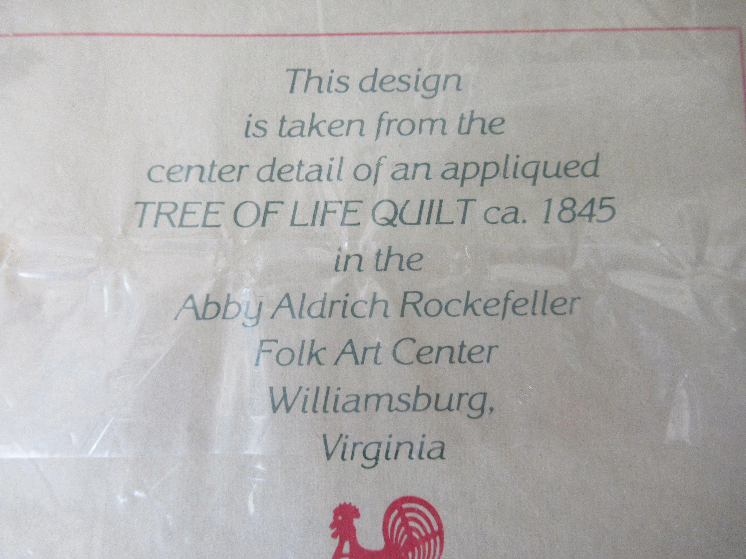 Tree of Life 5x5 Inch Square Cocktail Napkins Made In Usa Classic New In Package Set of 36 Vintage 3 Ply Williamsburg Folk Art - Image 5