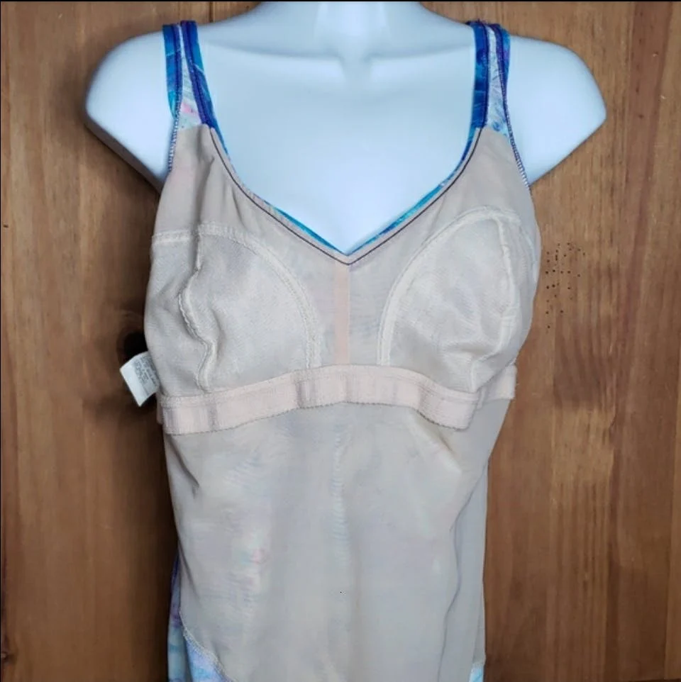 Tropical One Piece Skirt Dress Swimsuit by Robby Len Swim Fashions - Image 12