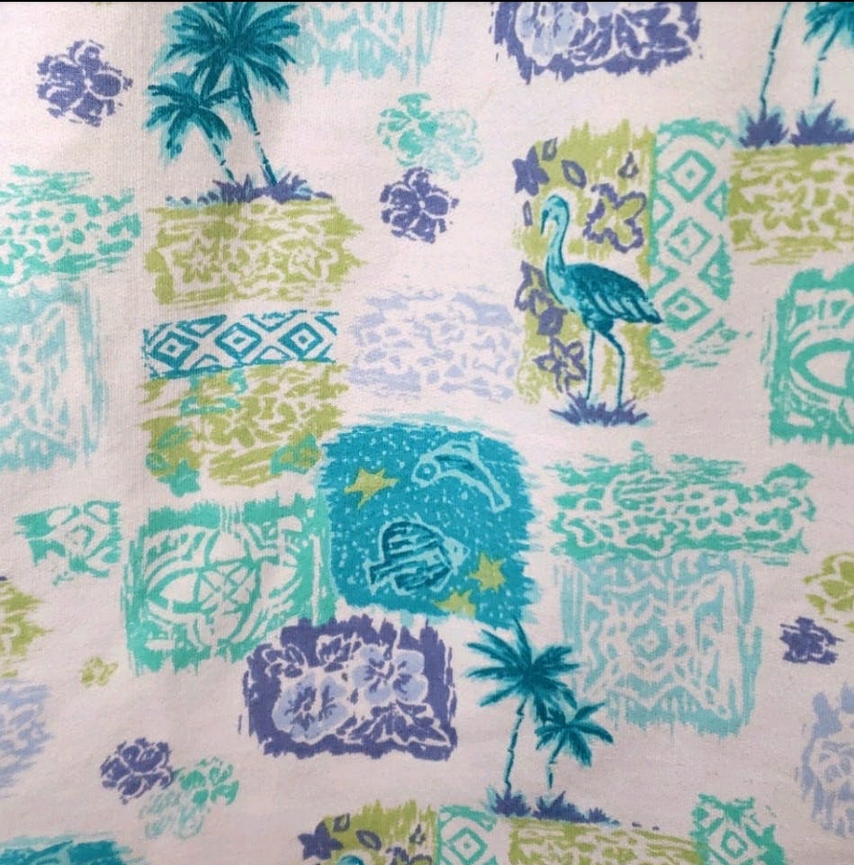 Blue Checker Tropical Theme Shorts by Koret - Image 8