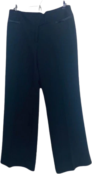 Tuxedo Silk Pants Side Satiny Stripes Straight Leg Vintage 8 by Kay Unger