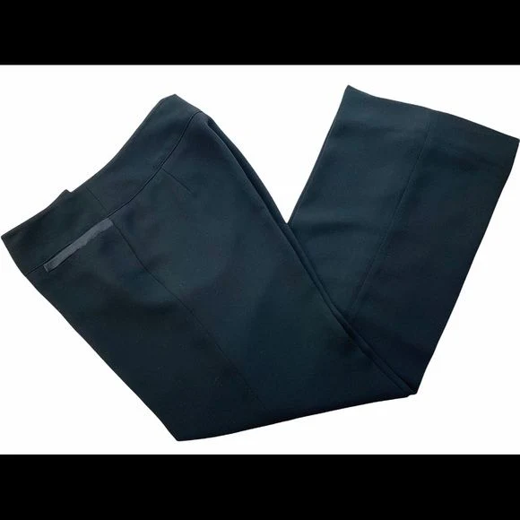 Tuxedo Silk Pants Side Satiny Stripes Straight Leg Vintage 8 by Kay Unger - Image 5