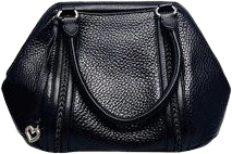 Twyla Satchel Pebble Collection Black Leather Top Handle Black Vintage by Brighton