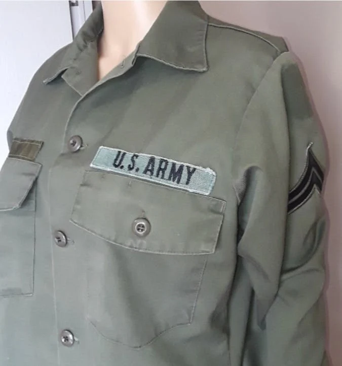 US Army Button Front Shirt - Image 5