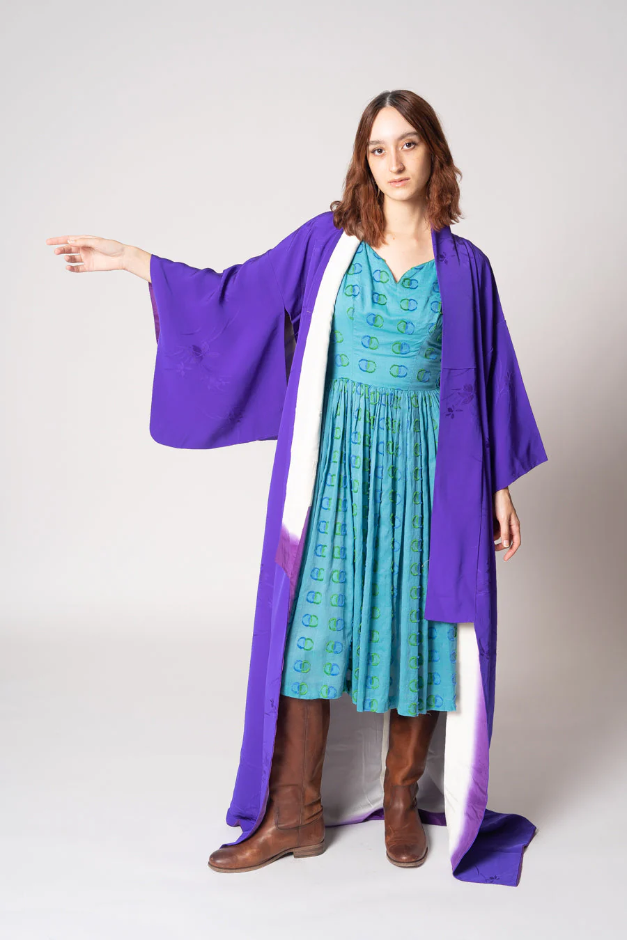 Ultraviolet Silk Robe - Image 5