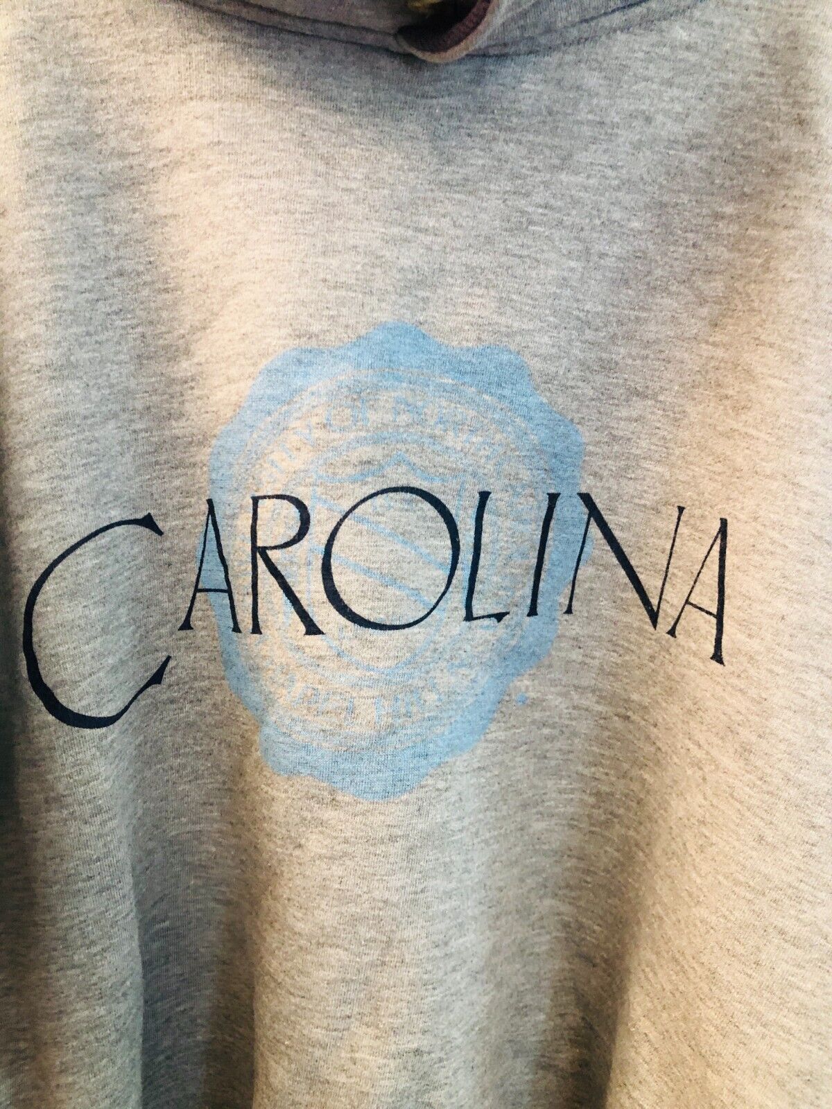 Unc Chapel Hill Mock Neck Sweatshirt Carolina Crest Gray Large by Gear for Sports - Image 7
