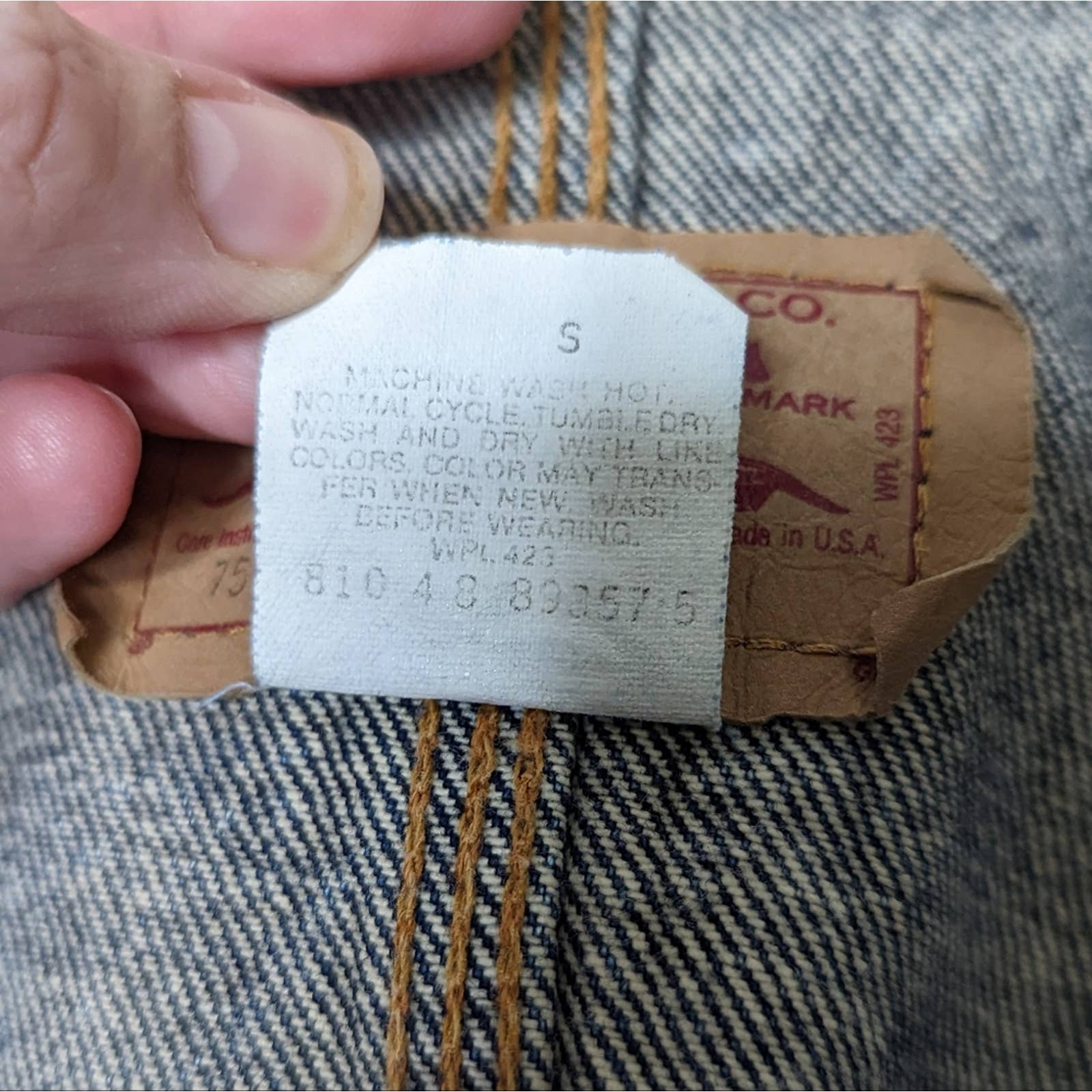 80s 80s Acid Washed A2 Bomber Jacket Corduroy By Levi's - Image 14