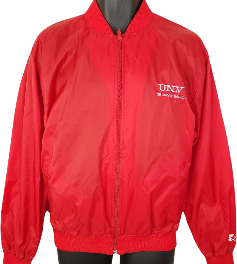 Unlv Runnin Rebels Windbreaker Starter Jacket Vintage 90s Ncaa University Mens Size Large