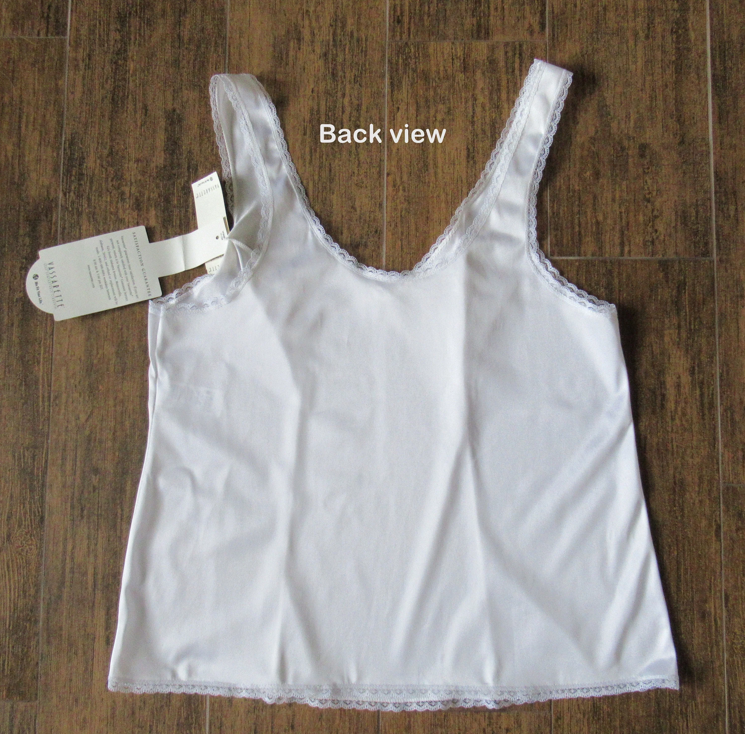 Vassarette Camisole Bright White Nylon Lace Trim S Attached Style Is Called White Ice Vintage Charm by Vassarette - Image 10