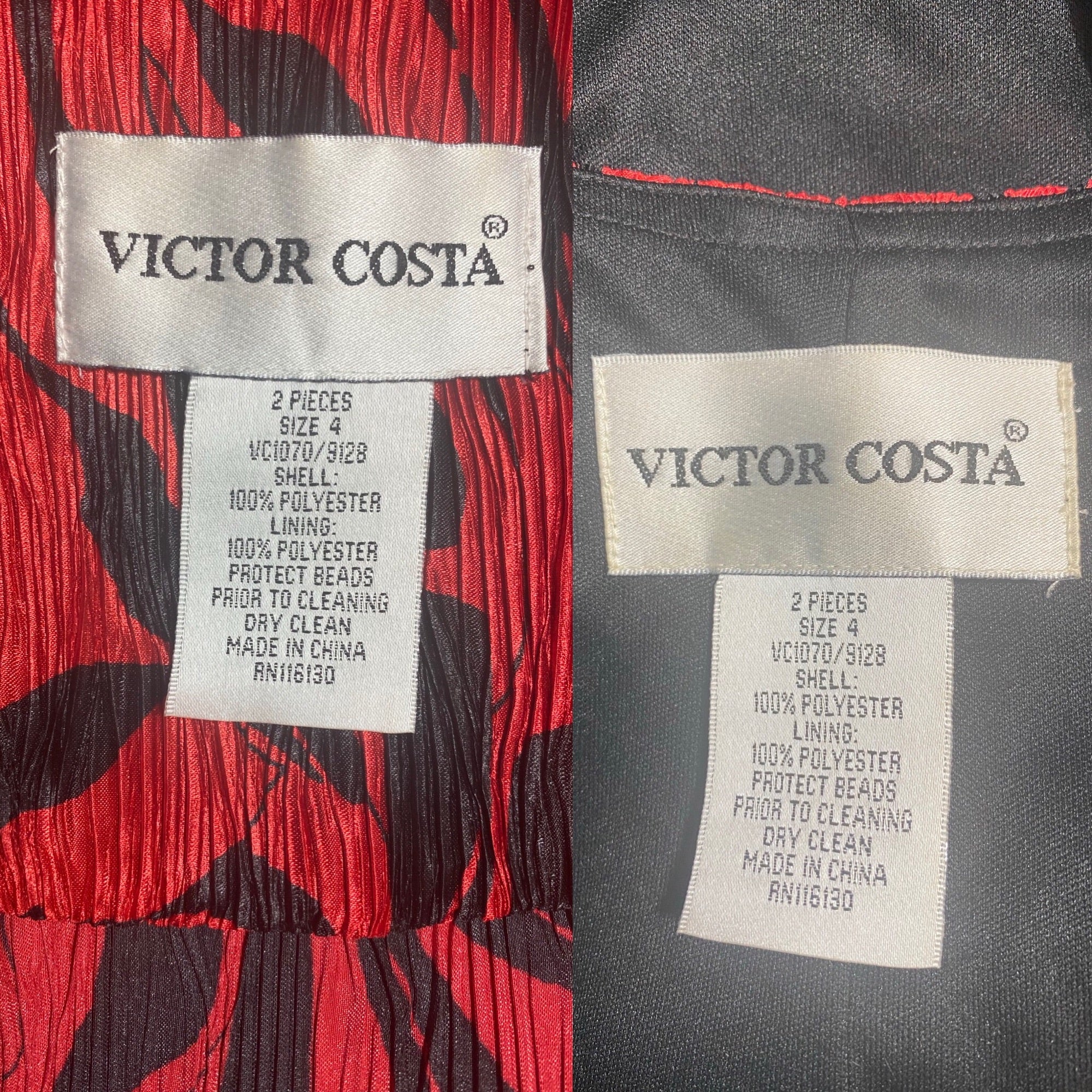 Víctor Costa Jacket and Tank Top Set Red by Víctor Costa - Image 11