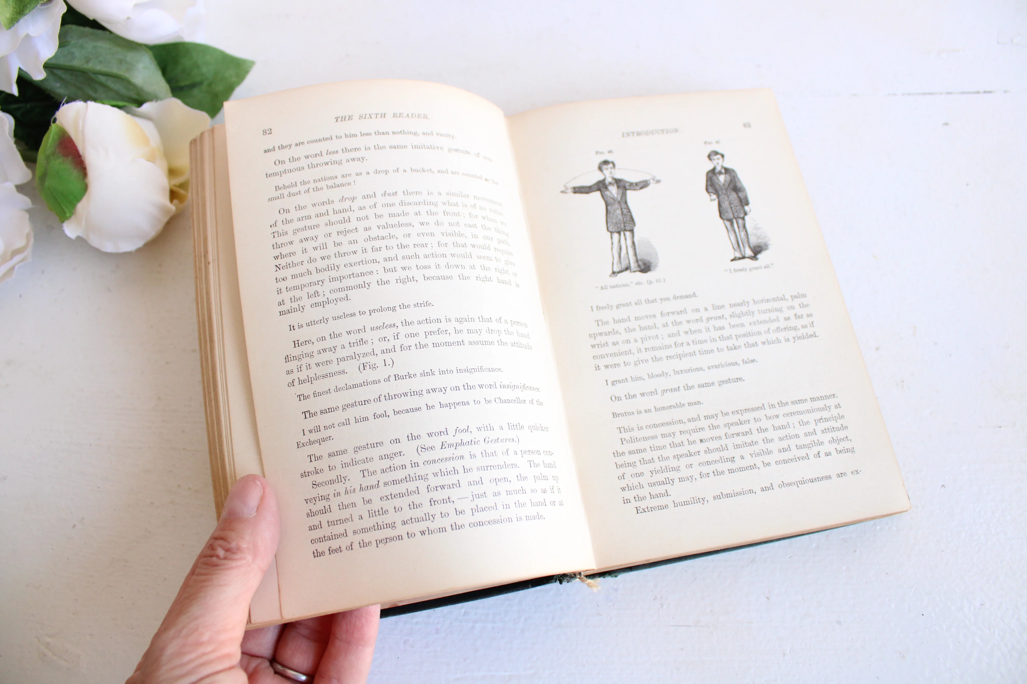Victorian "the Franklin Sixth Reader" Antique Book - Image 8
