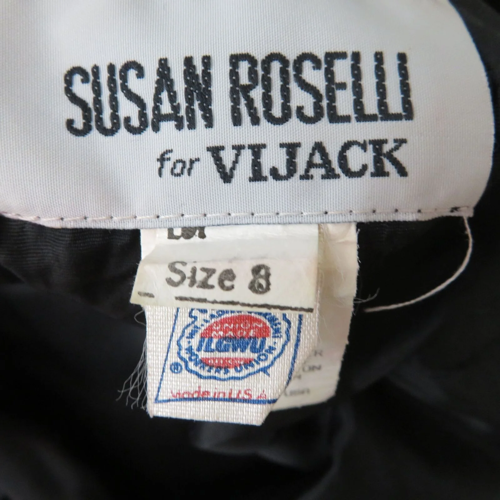 Vijack Bodycon Maxi Dress S Black Gold Metallic Evening Gown by Susan Roselli - Image 10