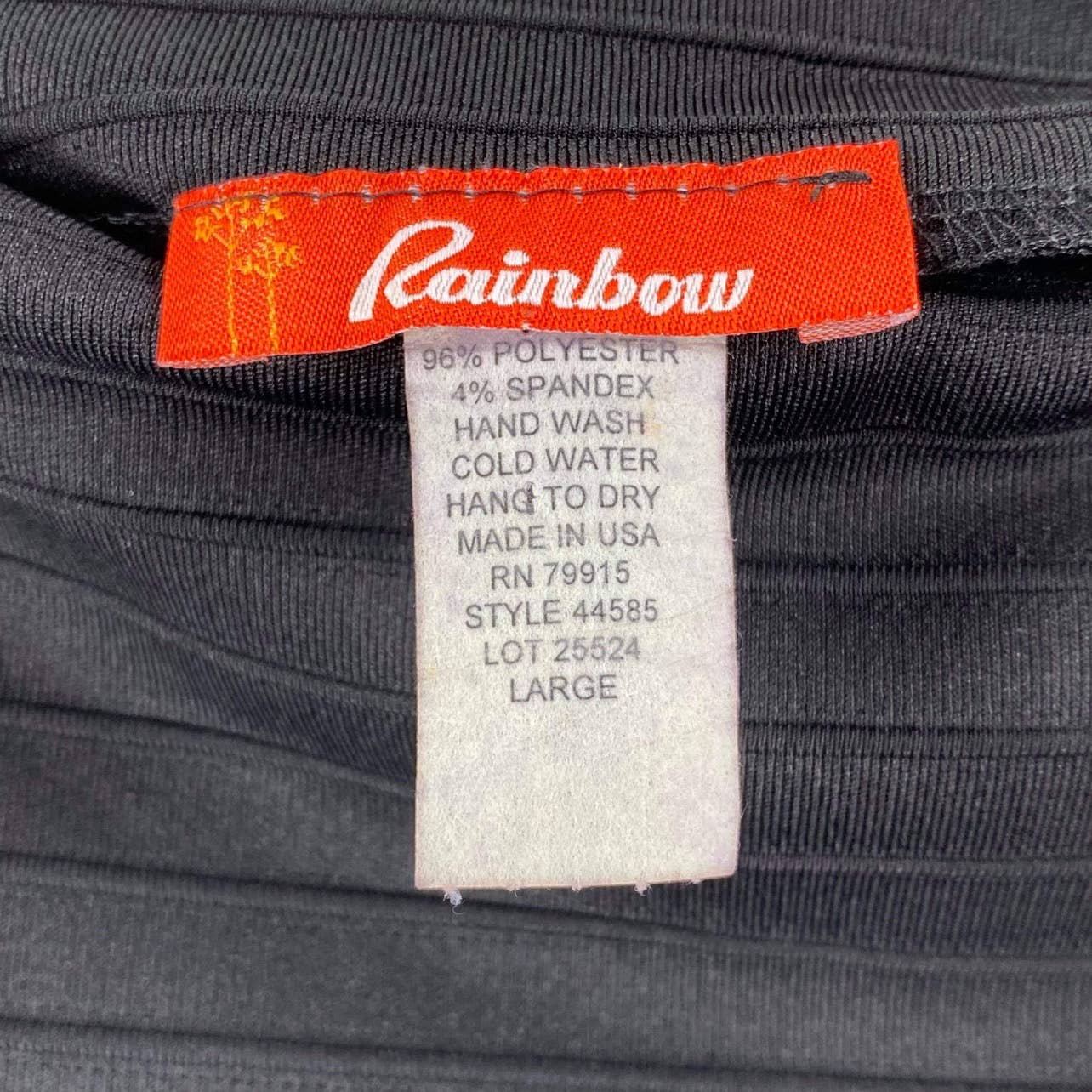 Vintage 00s Black Pencil Bodycon Lined Skirt by Rainbow - Image 4