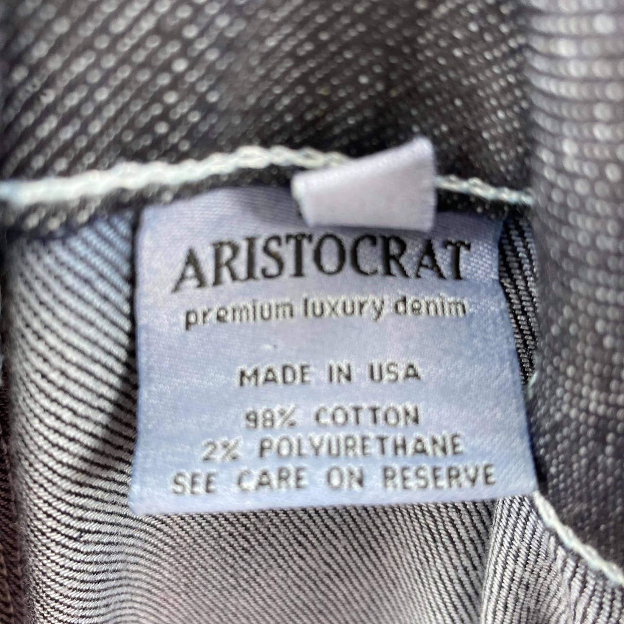 Vintage 00s Blue Dark Straight Wide Leg Jeans by Aristocrat - Image 3