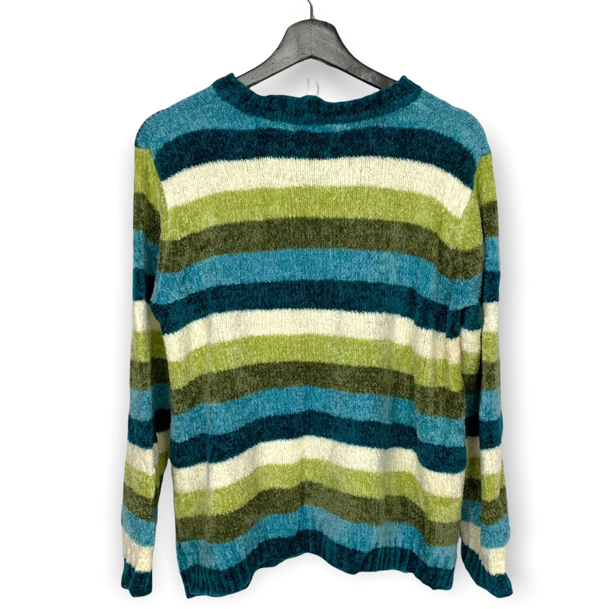 Vintage 00s Chenille Stripe Sweater Medium by White Stag - Image 2