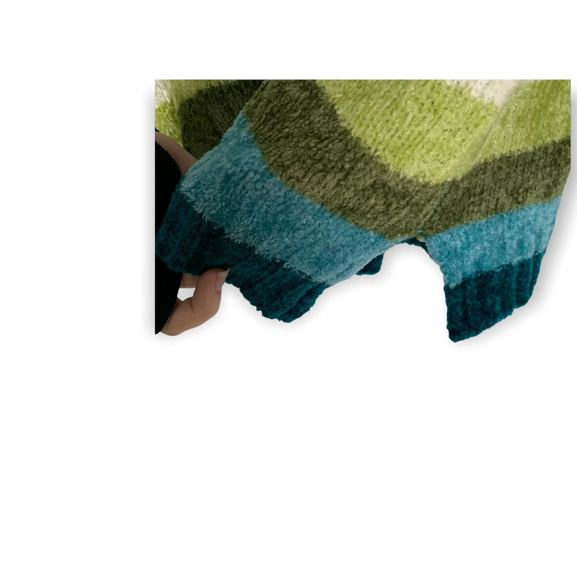 Vintage 00s Chenille Stripe Sweater Medium by White Stag - Image 4