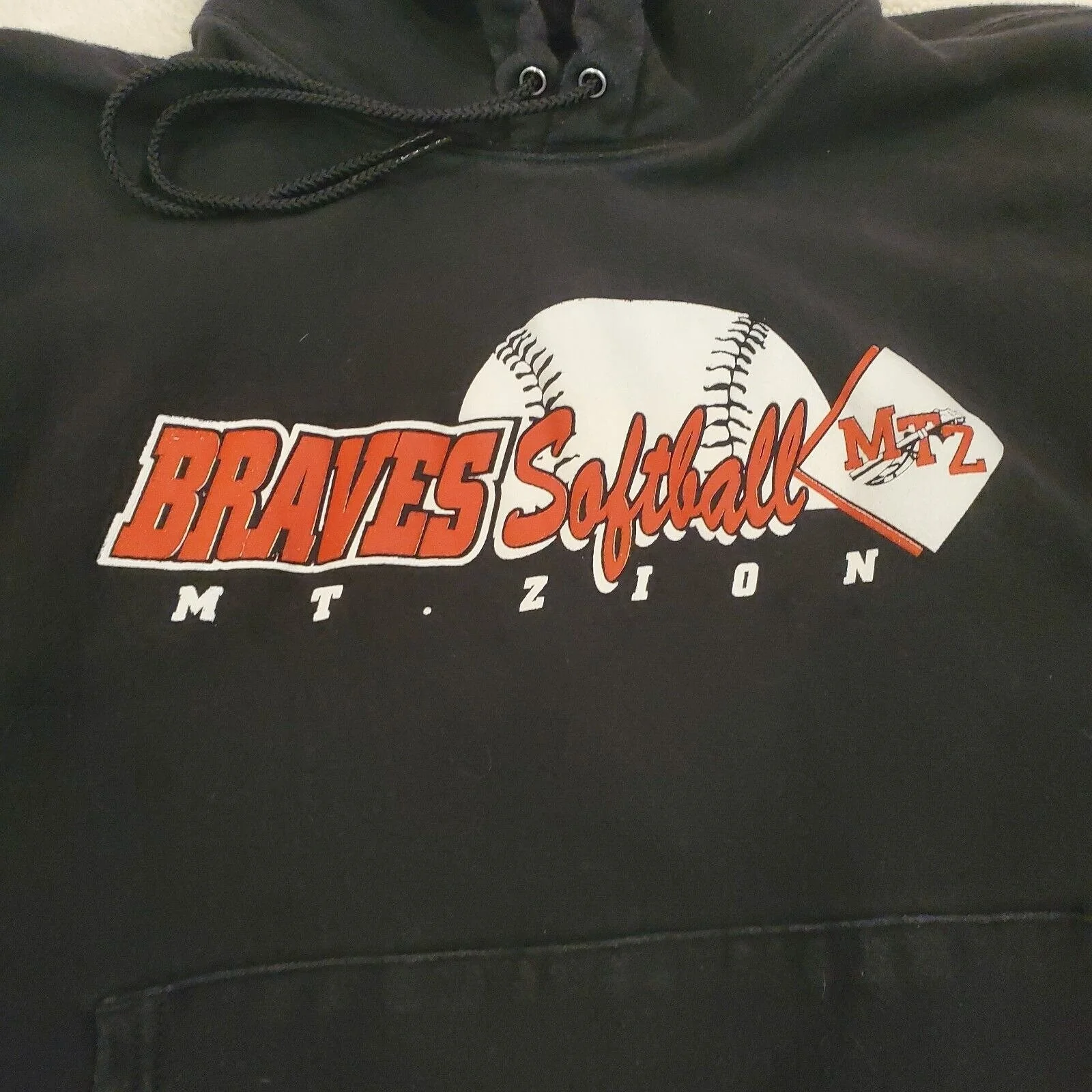Vintage 00s Reverse Weave Black Hoodie Hooded Sweatshirt Sz Small by Champion - Image 3