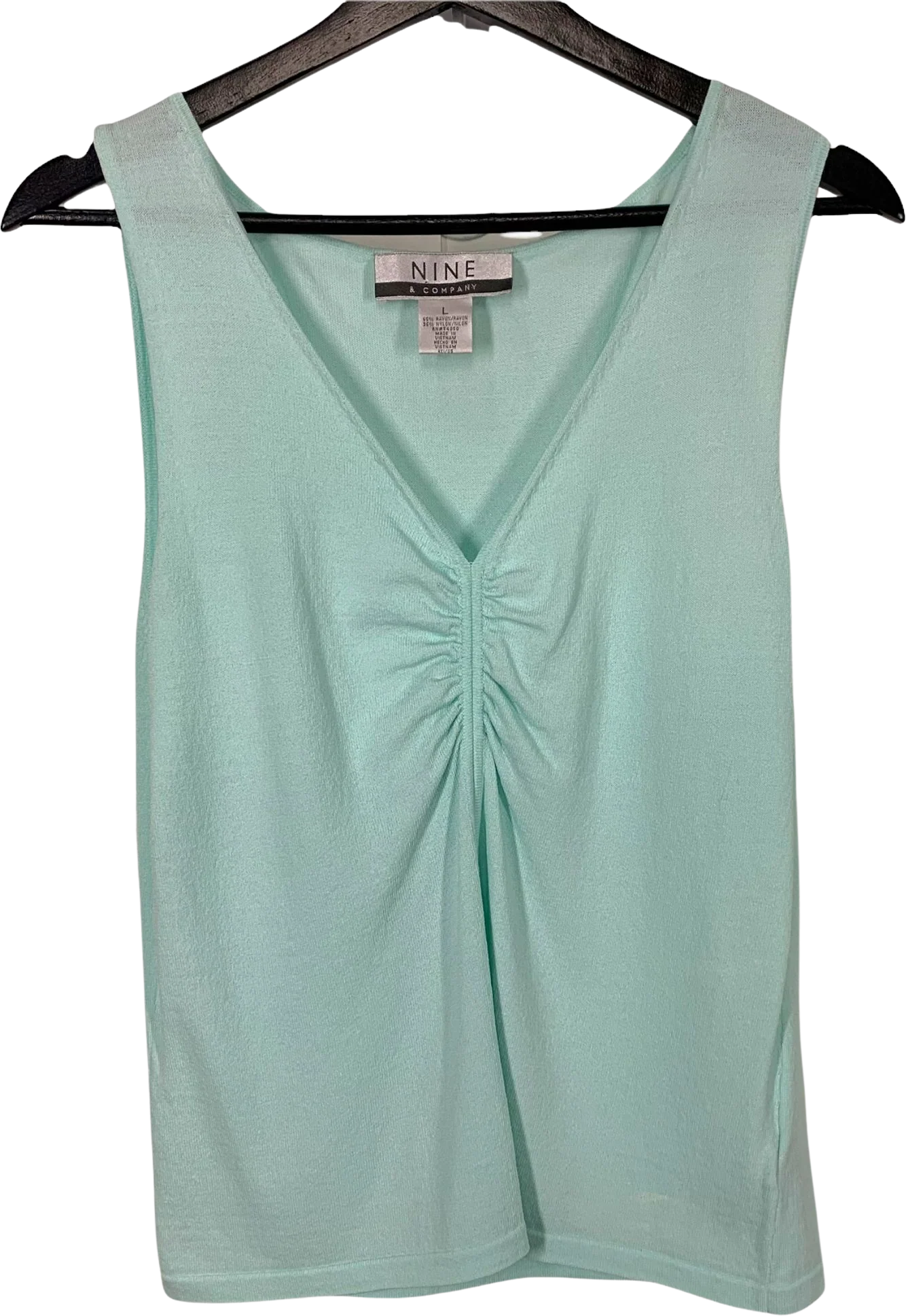 Vintage 00s Ruched Bust Top Large by Nine & Co