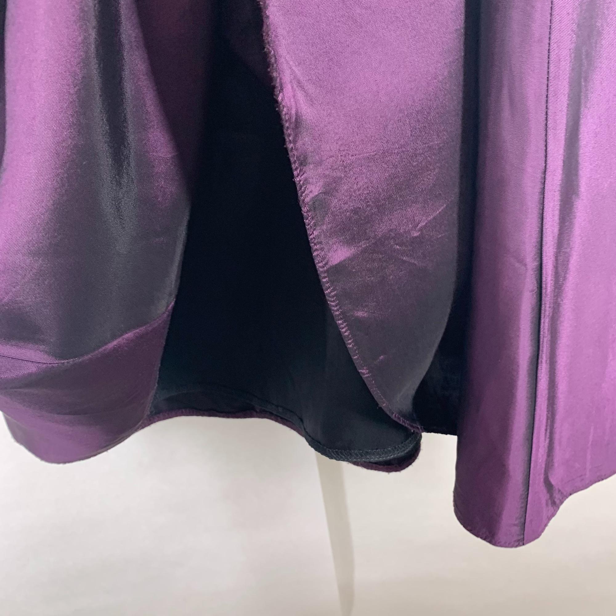 Vintage 00s Scott Mcclintock Iridescent Purple Formal Full Length Skirt by Scott Mcclintock - Image 11