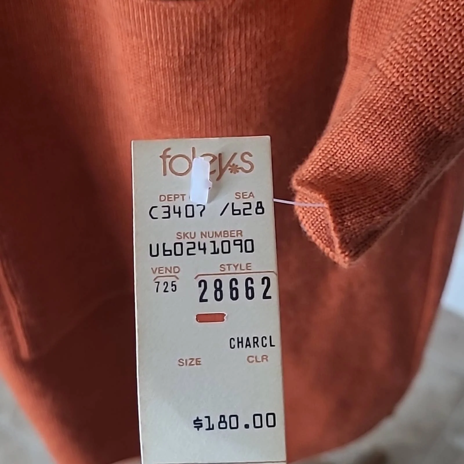 Vintage 100% Wool Orange Button-Down Duster Sweater with Pockets - Sz. L by Anne Klein - Image 7