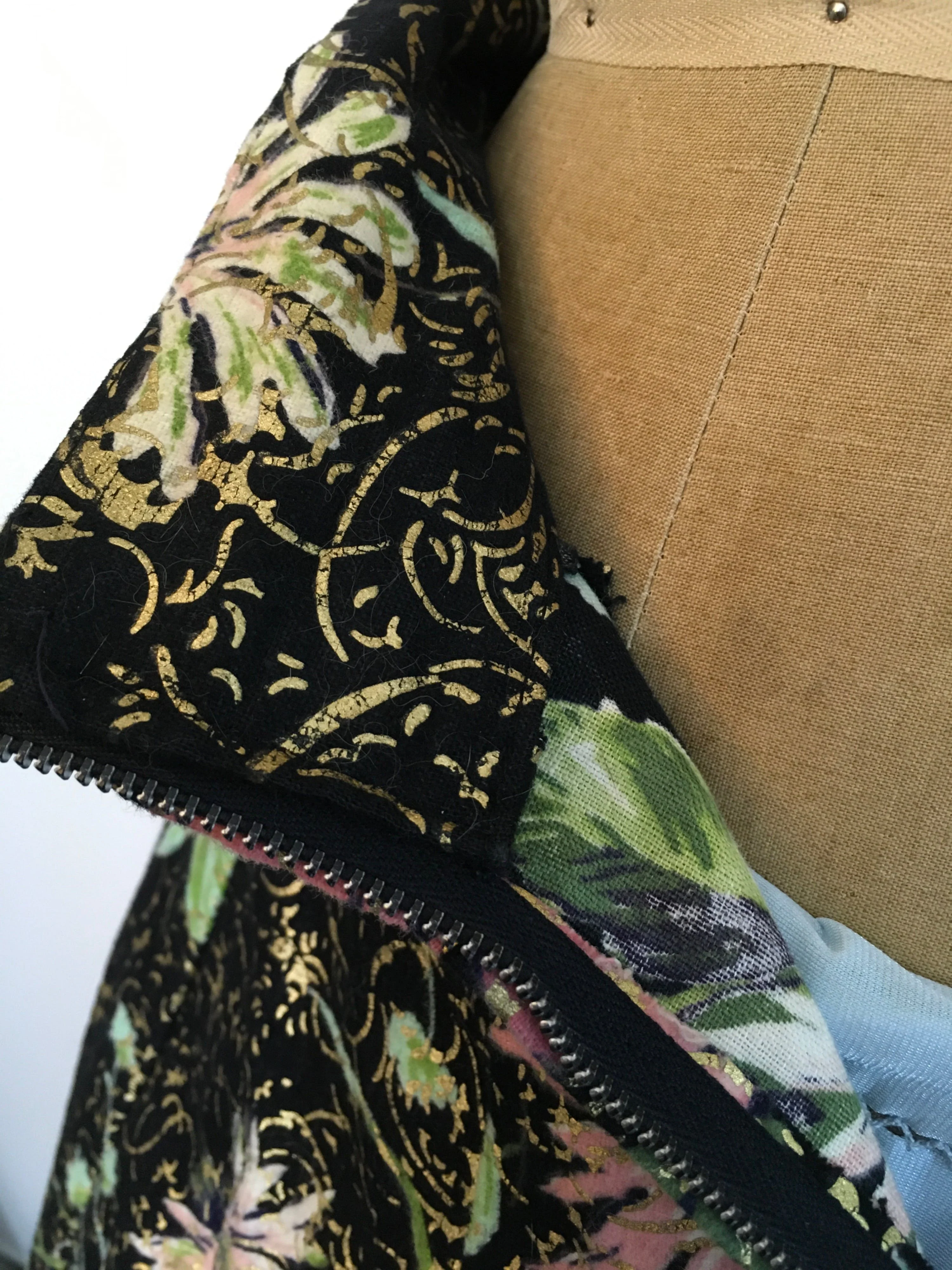 50’s Floral Flannel Panel Skirt by Vintage - Image 7