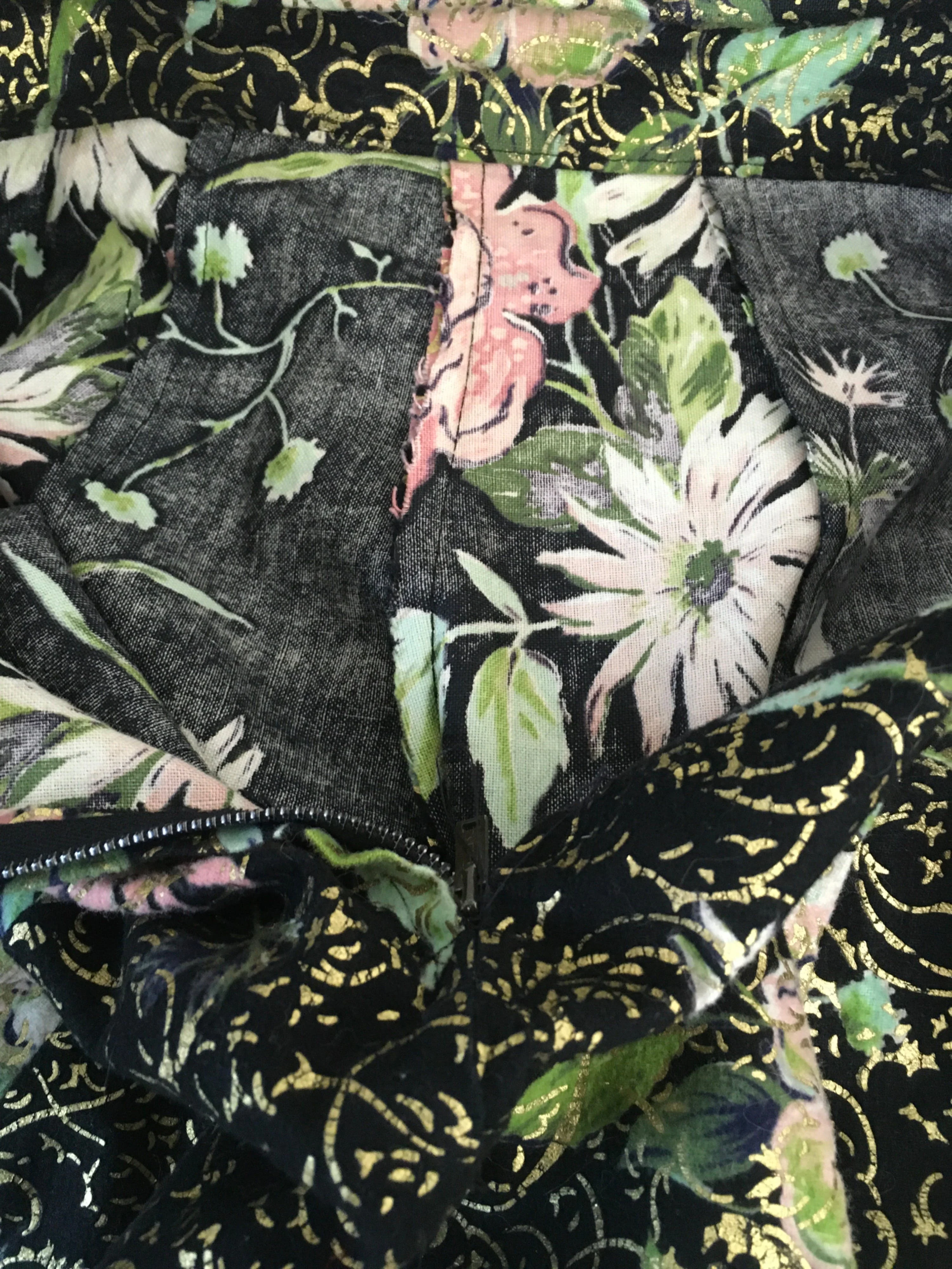50’s Floral Flannel Panel Skirt by Vintage - Image 8