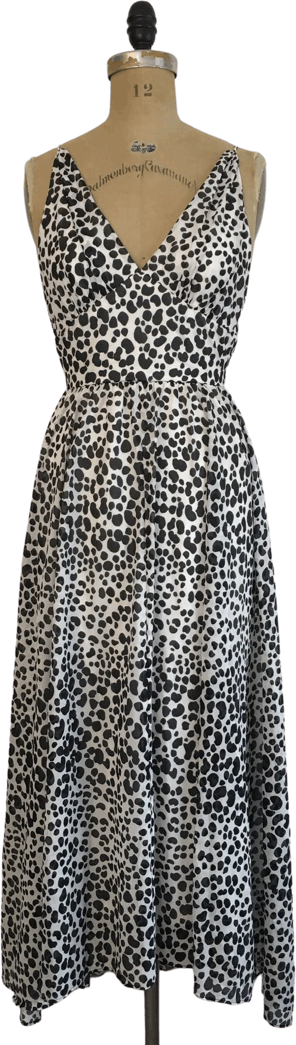 70's Bonwit Telker Animal Print Maxi Dress Gown by Dalani