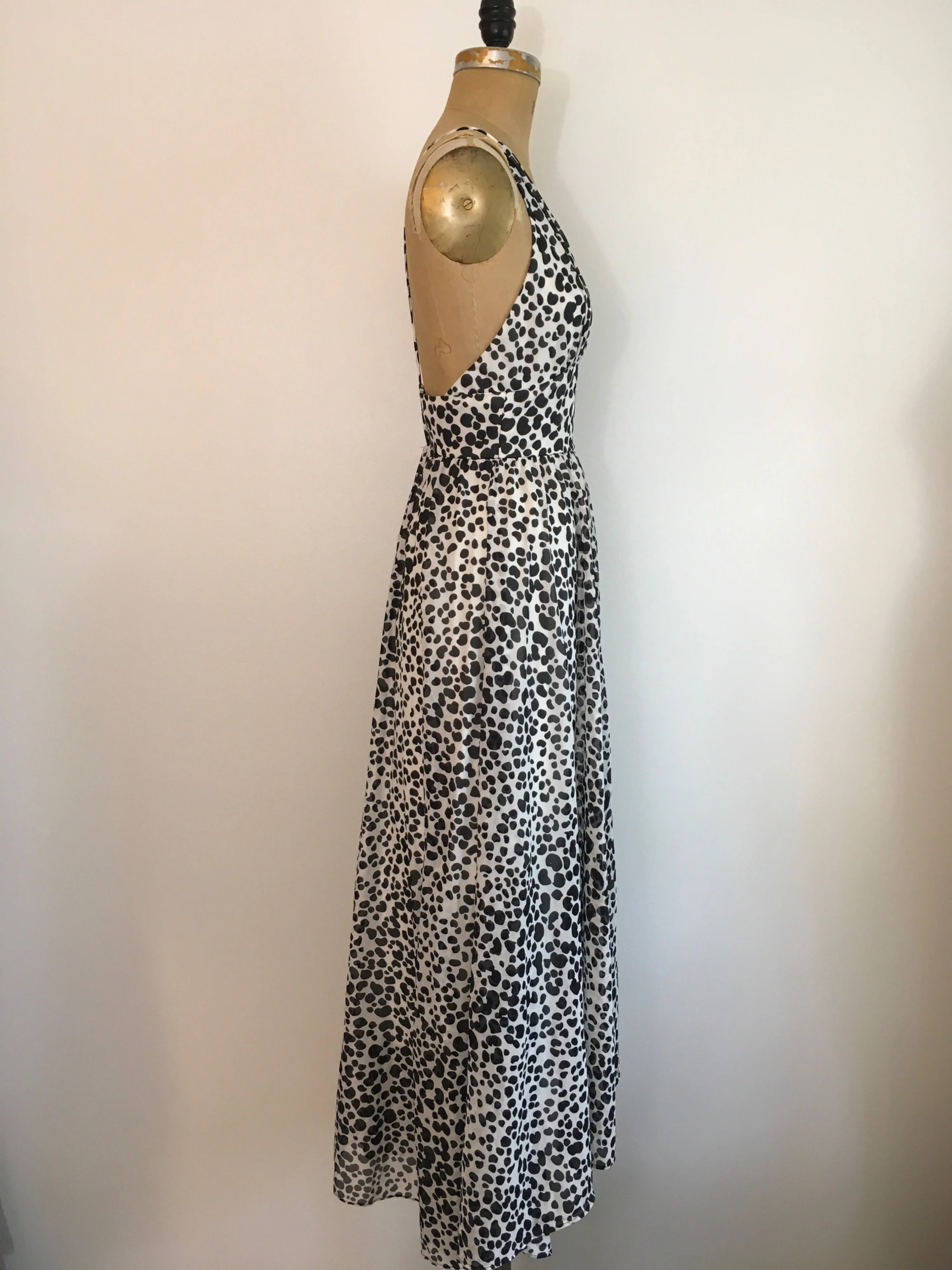 70's Bonwit Telker Animal Print Maxi Dress Gown by Dalani - Image 3