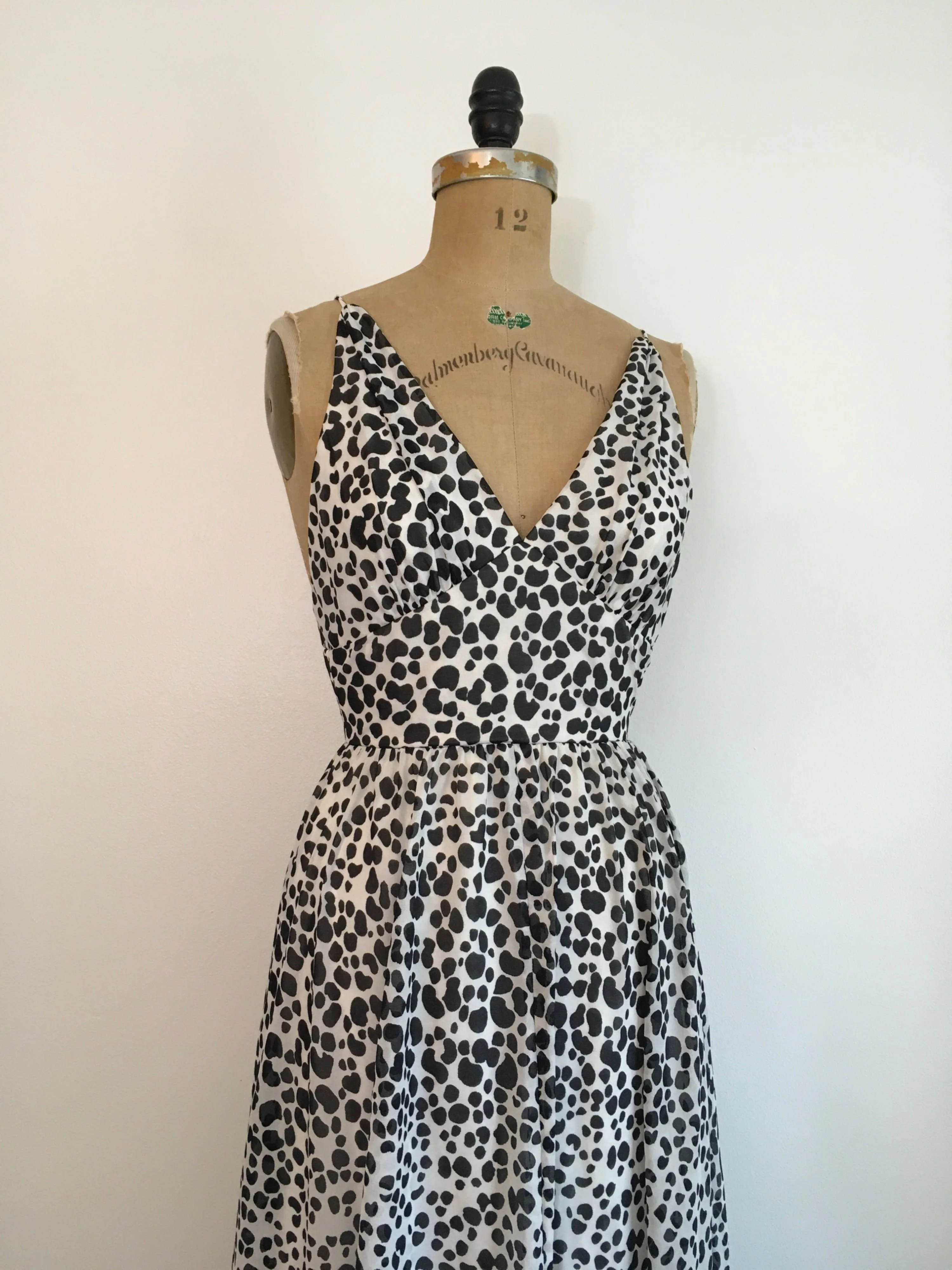 70's Bonwit Telker Animal Print Maxi Dress Gown by Dalani - Image 4