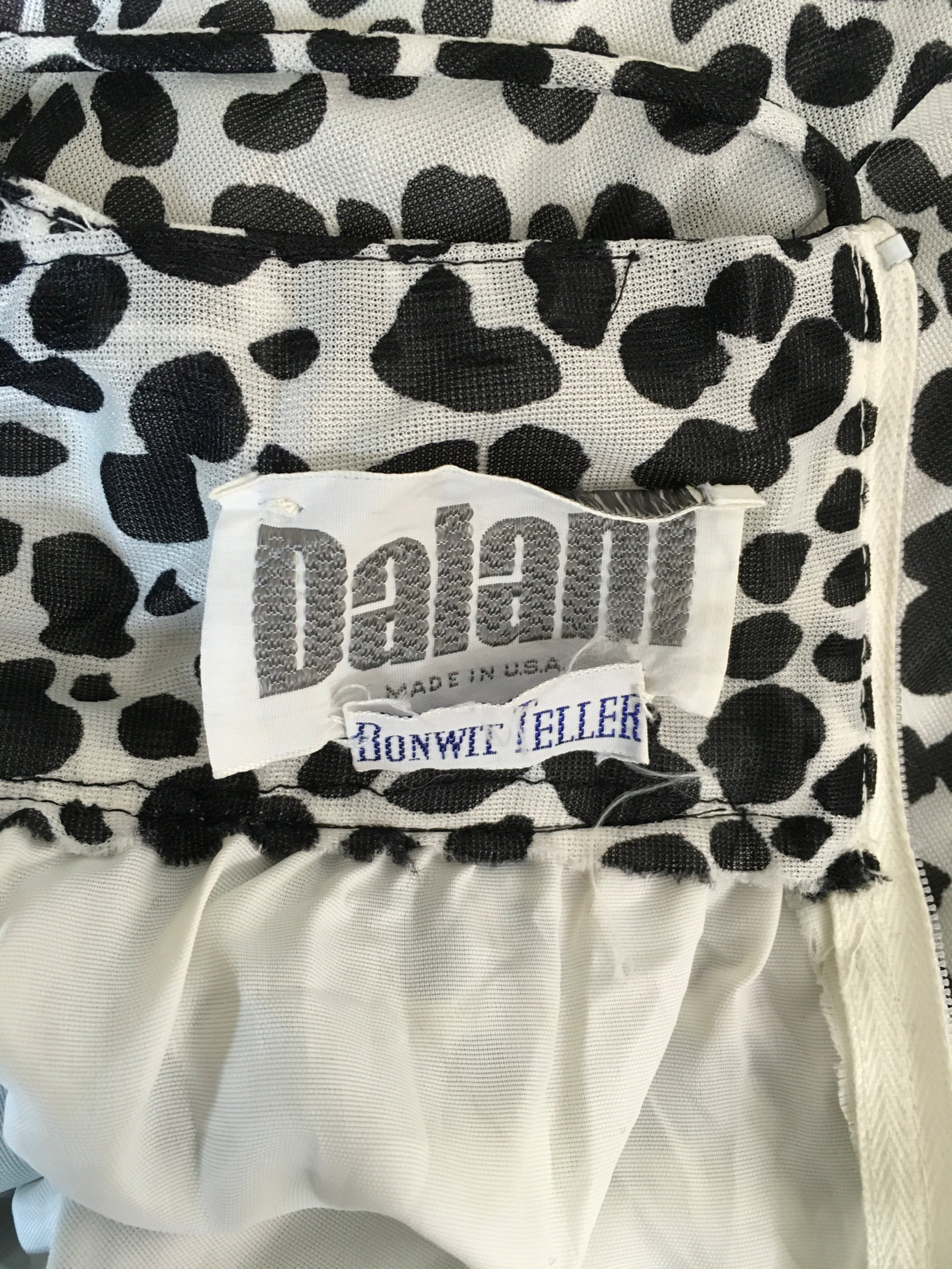 70's Bonwit Telker Animal Print Maxi Dress Gown by Dalani - Image 8