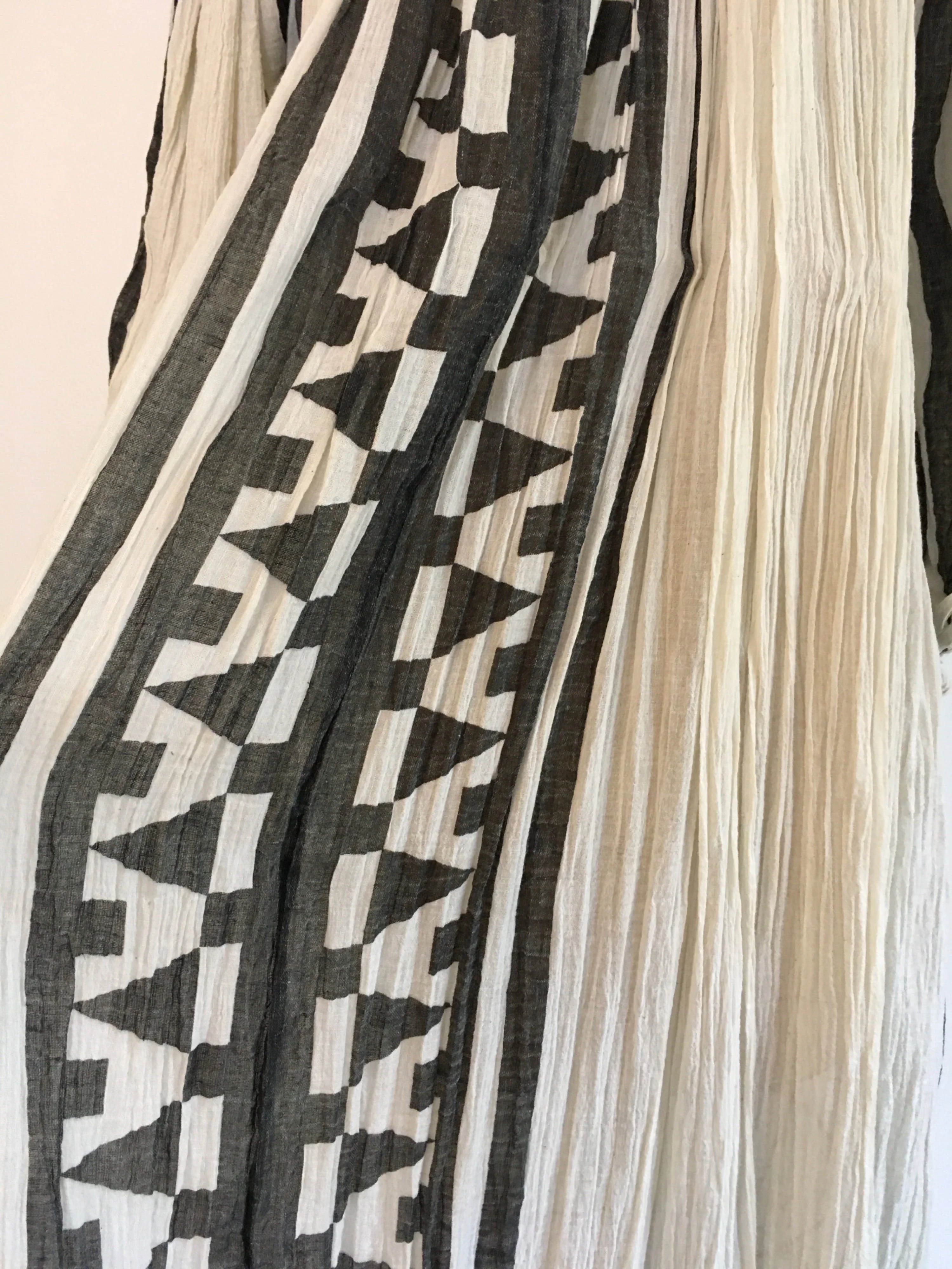 70's Boho Gauze Kaftan Dress by Amerikan Climax - Image 5