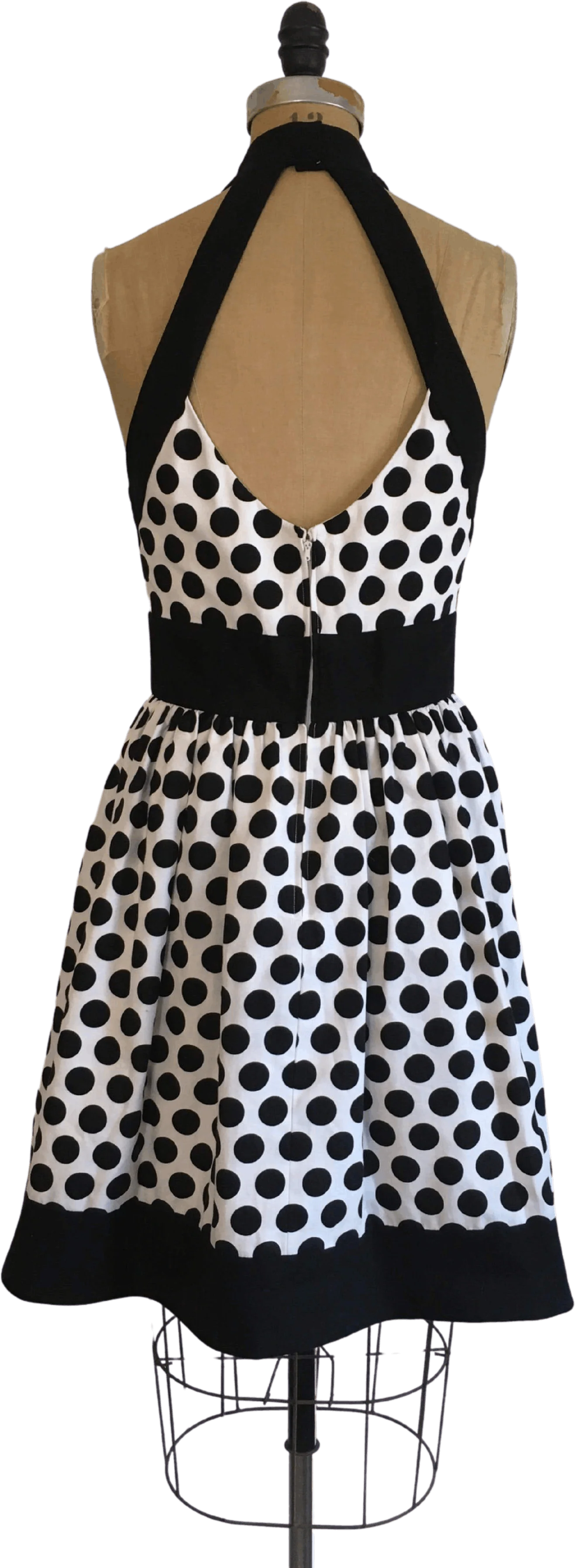 80’s/90’s Black and White Polka Dot Dress by Lillie Rubin - Image 2