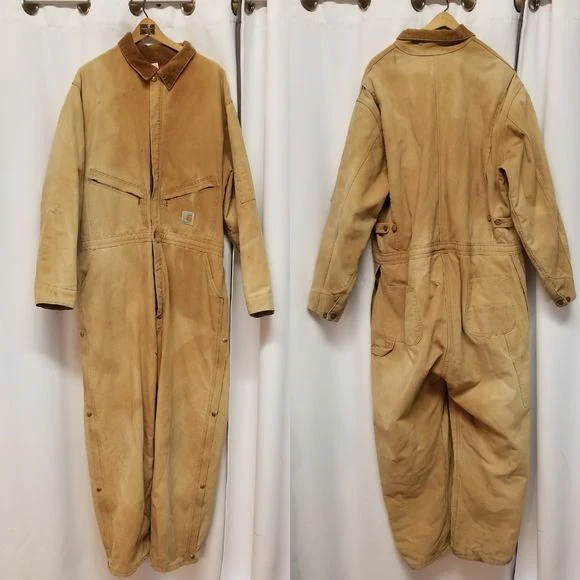Vintage 1989 100 Year Loose Fit Washed Duck Insulated Coveralls Grunge Hypebeast by Carhartt - Image 6