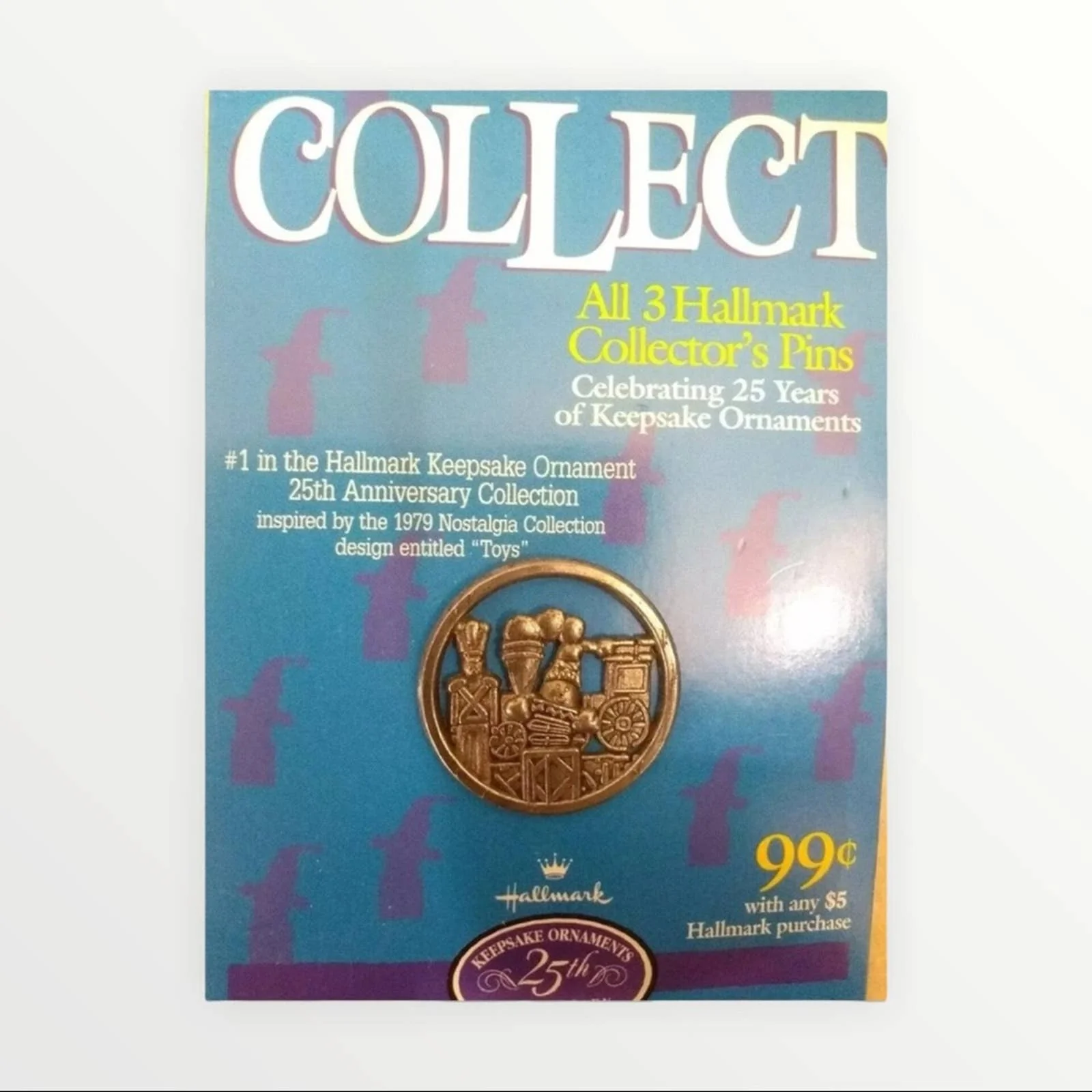 Vintage 1998 Keepsake Collectors Christmas Lapel Pins by Hallmark - Image 4