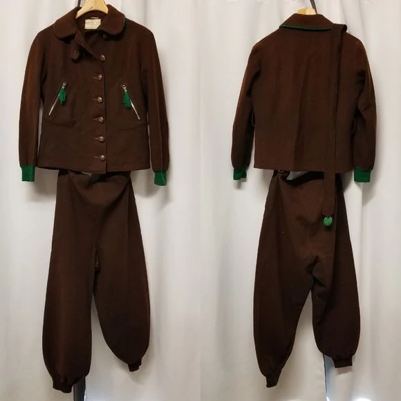 Vintage 30s-40s Wool Ski Suit White Mountains Extremely Rare by Snow Togs - Image 3