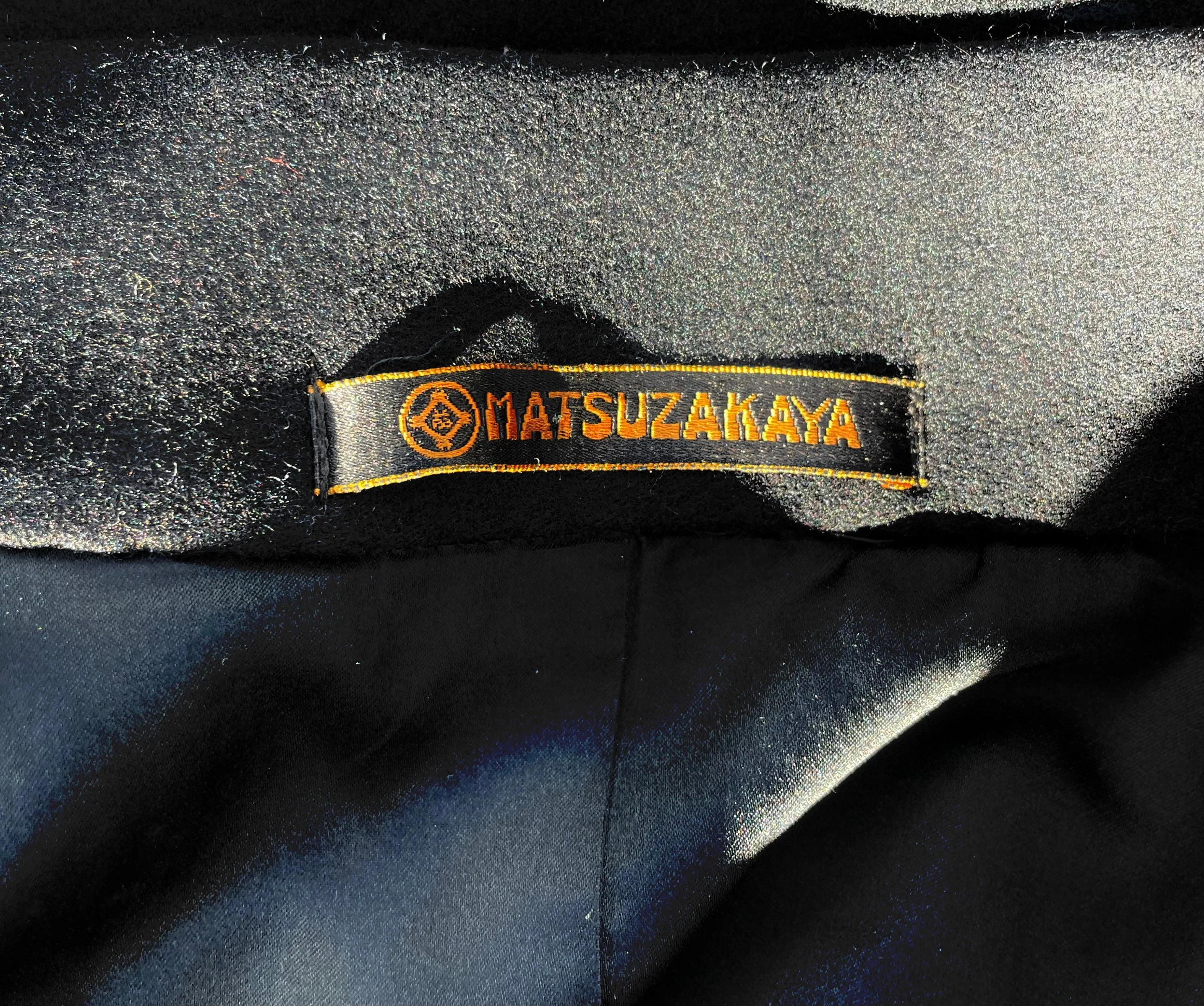 Vintage 40-60s Matsuzakaya Tonbi Coat Inverness Cape Overcoat with Attached Cape Unisex Men's 42 by Matsuzakaya Tonbi - Image 10