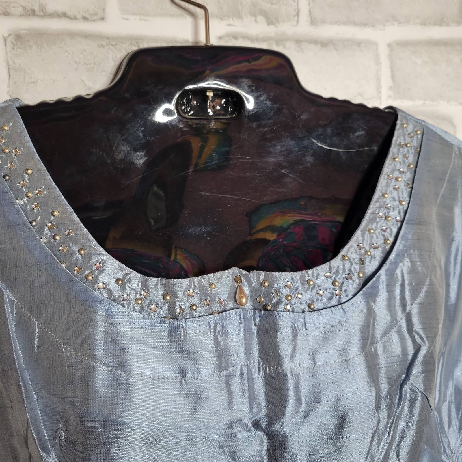 Vintage 40s 50s Handmade Party Dress - Image 3
