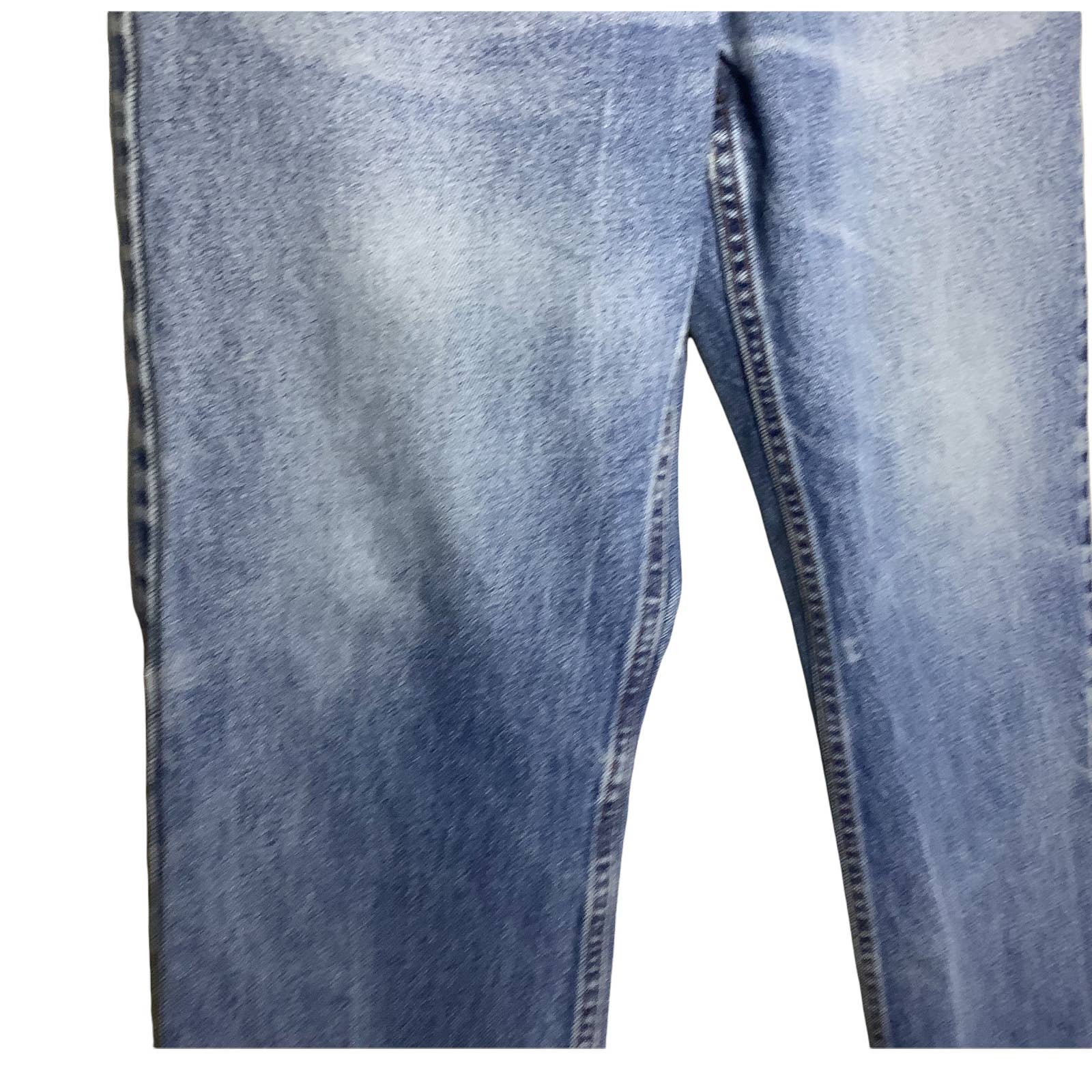 Vintage 505 Jeans Regular Fit Straight Leg Distressed High Waisted 31" Usa Distressed - No Leather Patch - Tagged As 33x30 But See Measurements by Levi's - Image 11