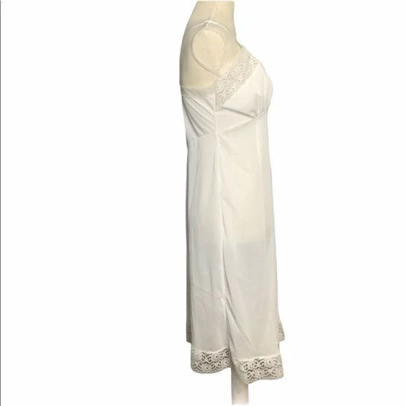 Vintage 50s Adonna Lace Midi Slip 34c by Jc Penneys - Image 3