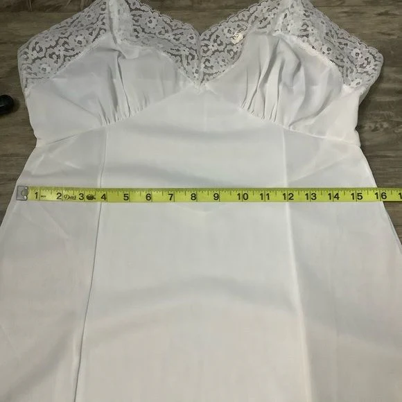 Vintage 50s Adonna Lace Midi Slip 34c by Jc Penneys - Image 7