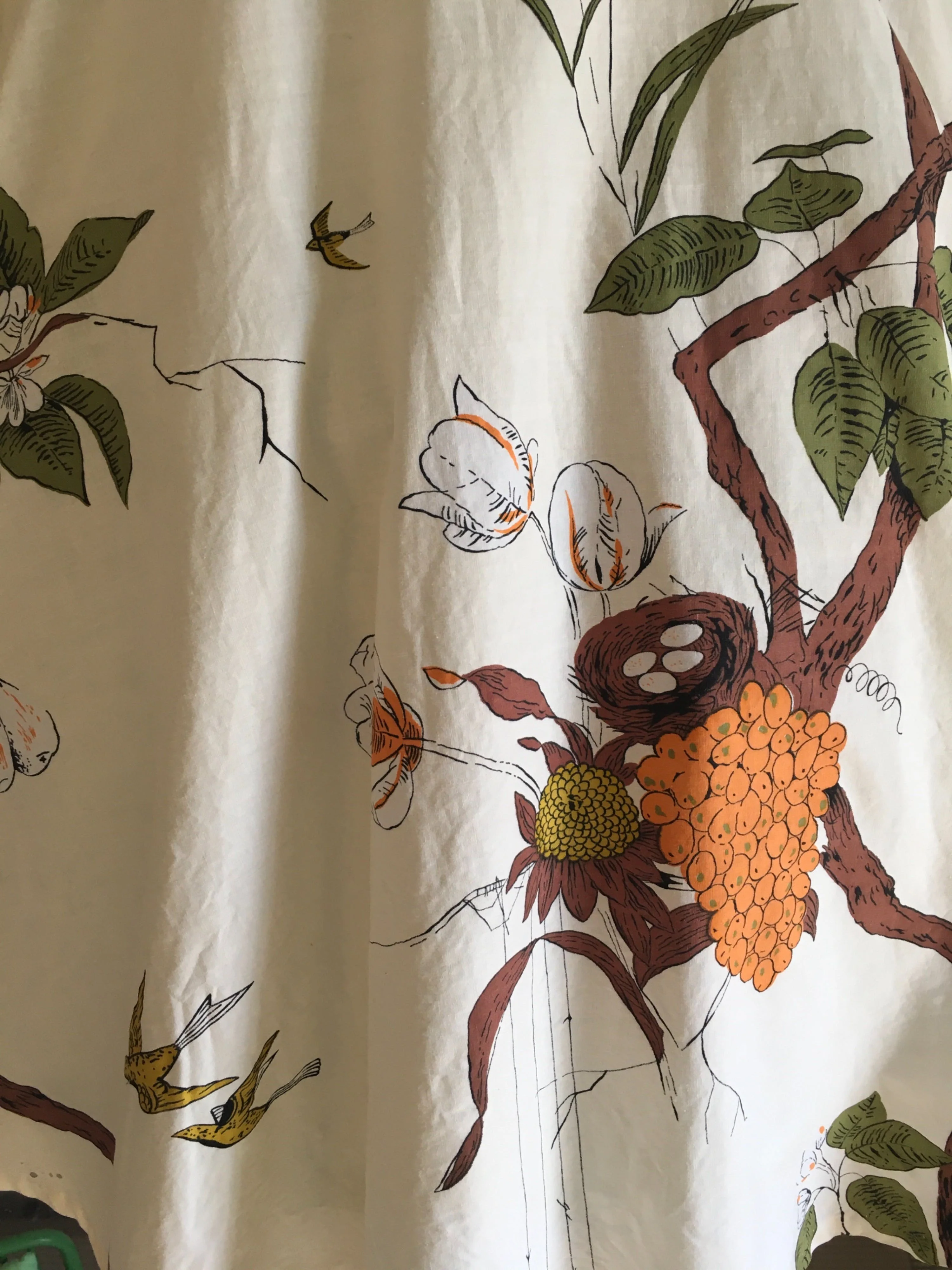 50's Bird Novelty Print Circle Skirt - Image 4