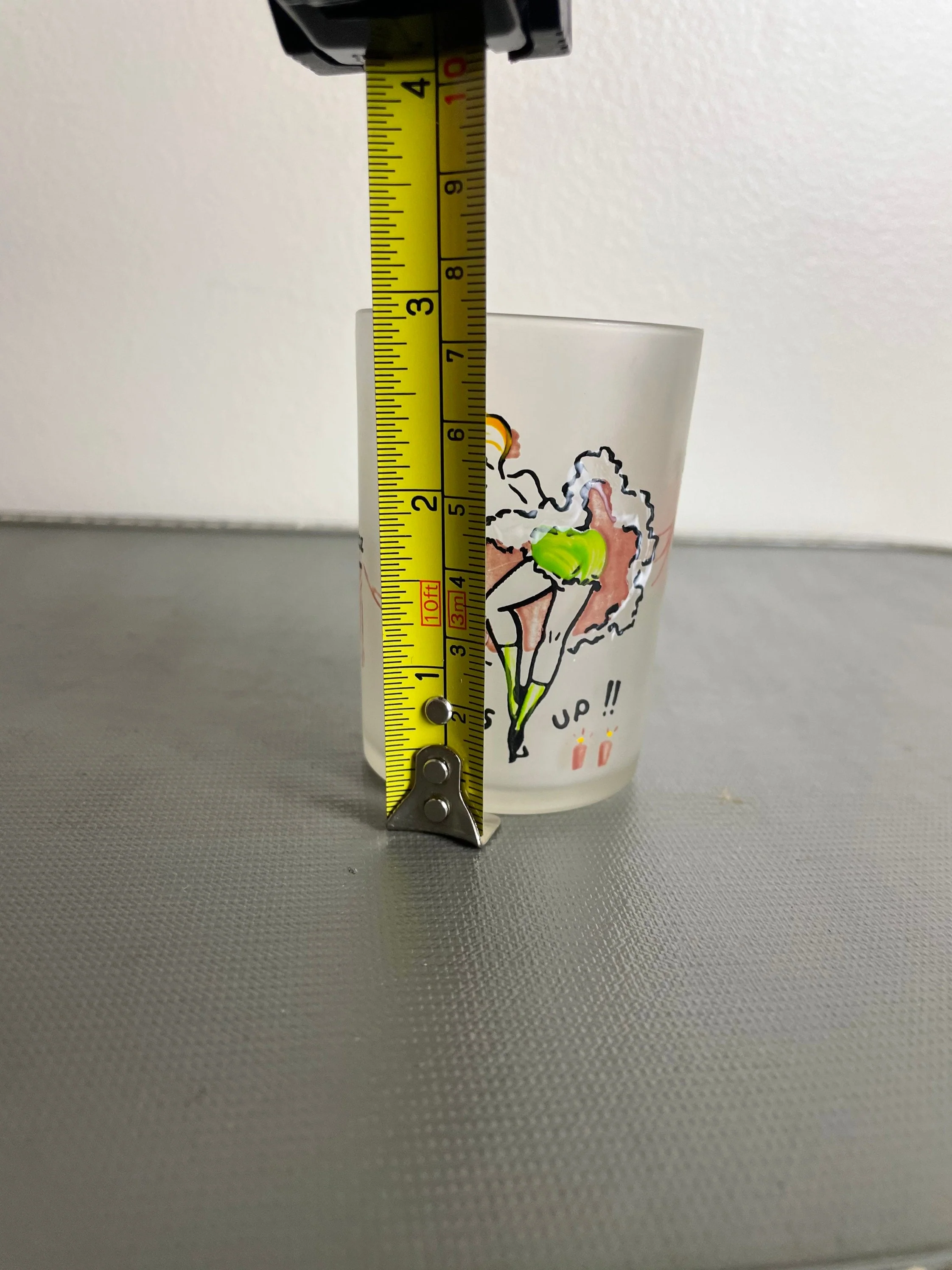Vintage 50s Glass Dancing Girl Jigger Shot Glass 4 Oz Glass Company by Hazel Atlas - Image 5