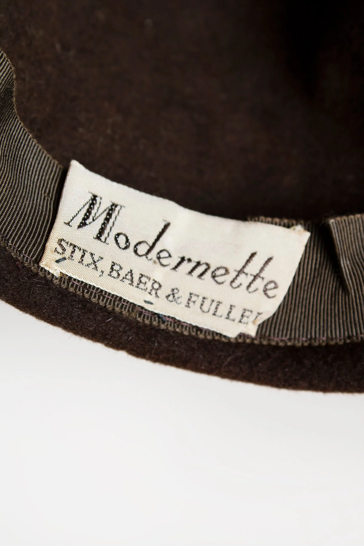 Vintage 50s Hat - Dark Chocolate Brown Beehive Style Hat with Beaded Swirl and Sequin Topper - Modernette Stix Baer and Fuller - Image 7